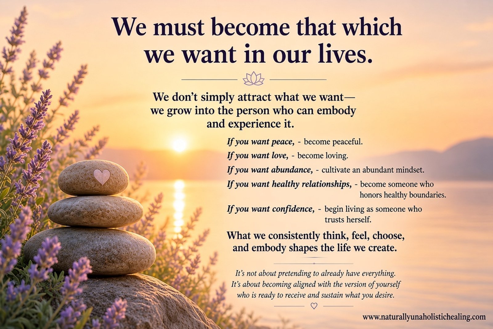 Becoming That Which We Want to Attract